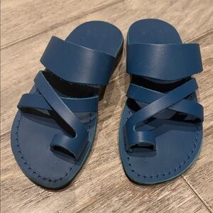 Camel Blue Leather Sandals • Women’s EU 36 • Unworn